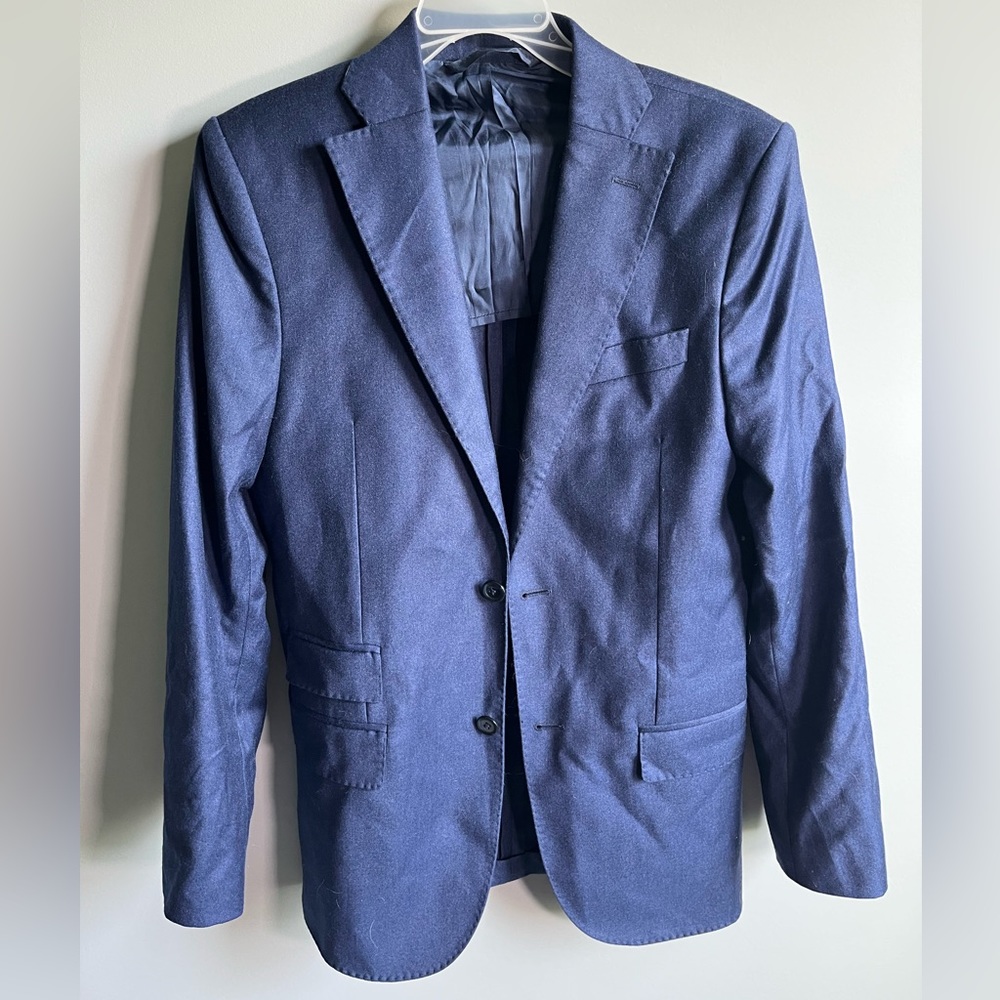 J. Lindeberg Mens Jacket Blue Size 44L Donnie Soft Legend